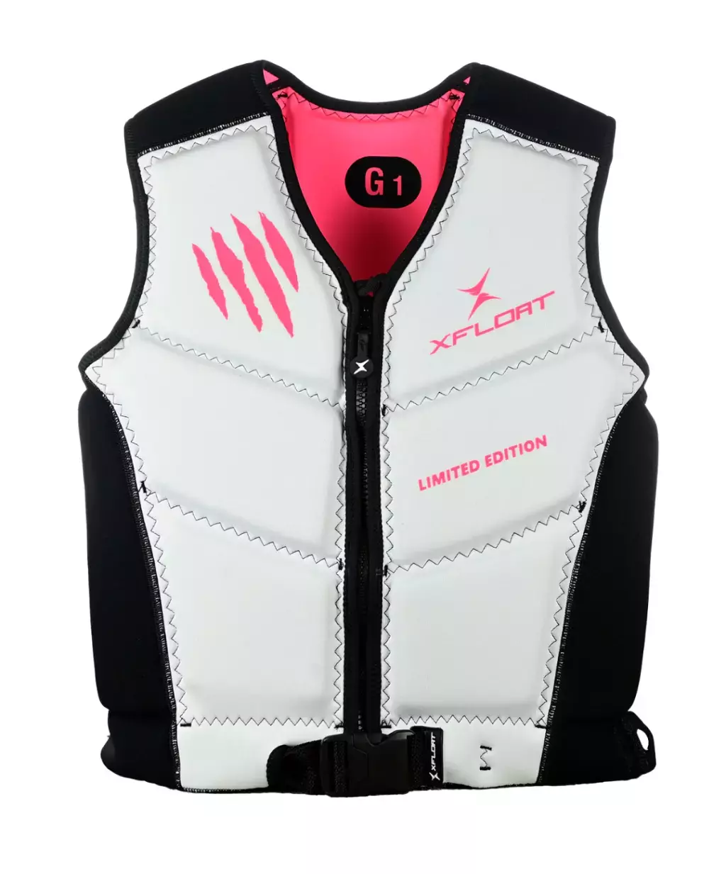 Colete Salva-Vidas BRANCO/ROSA de Neoprene Enzo 2.0 LIMITED - Homologado Marinha — foto 1